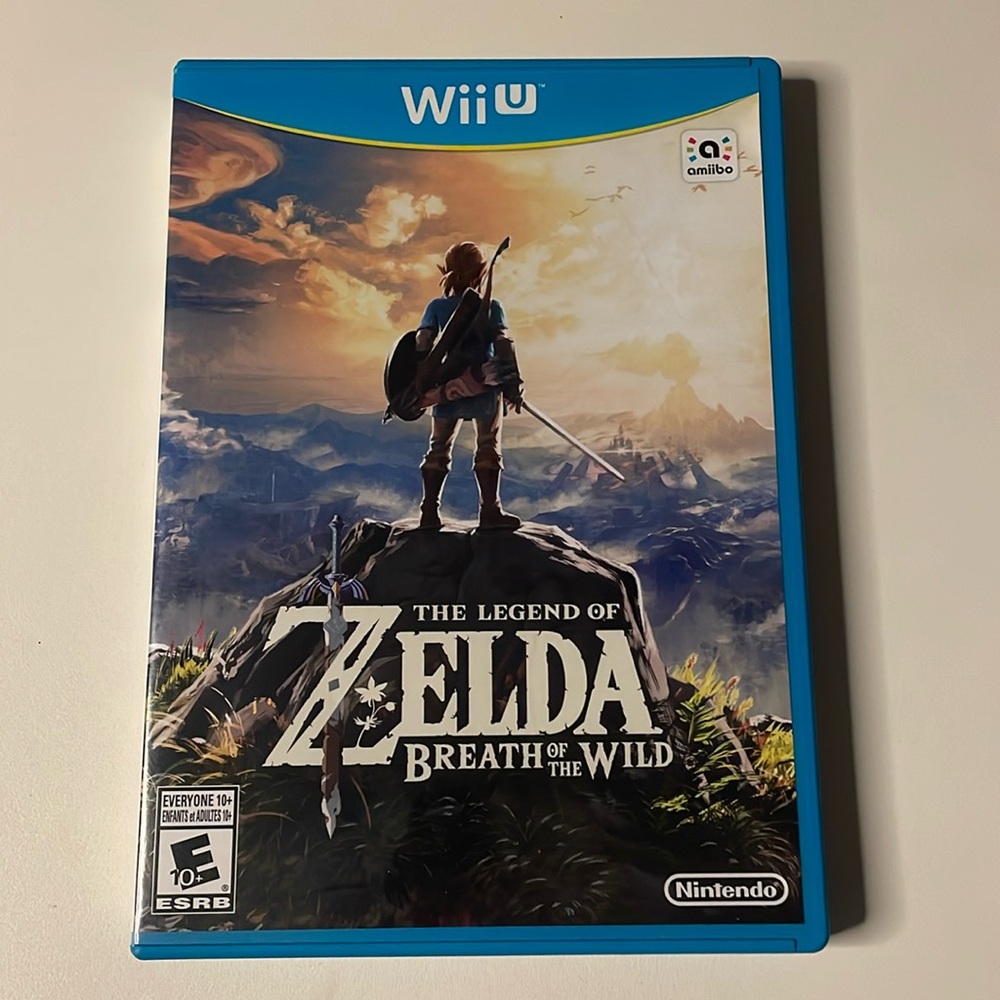 The Legend of Zelda Breath of the Wild for Nintendo Wii U. Complete in Box. CIB.